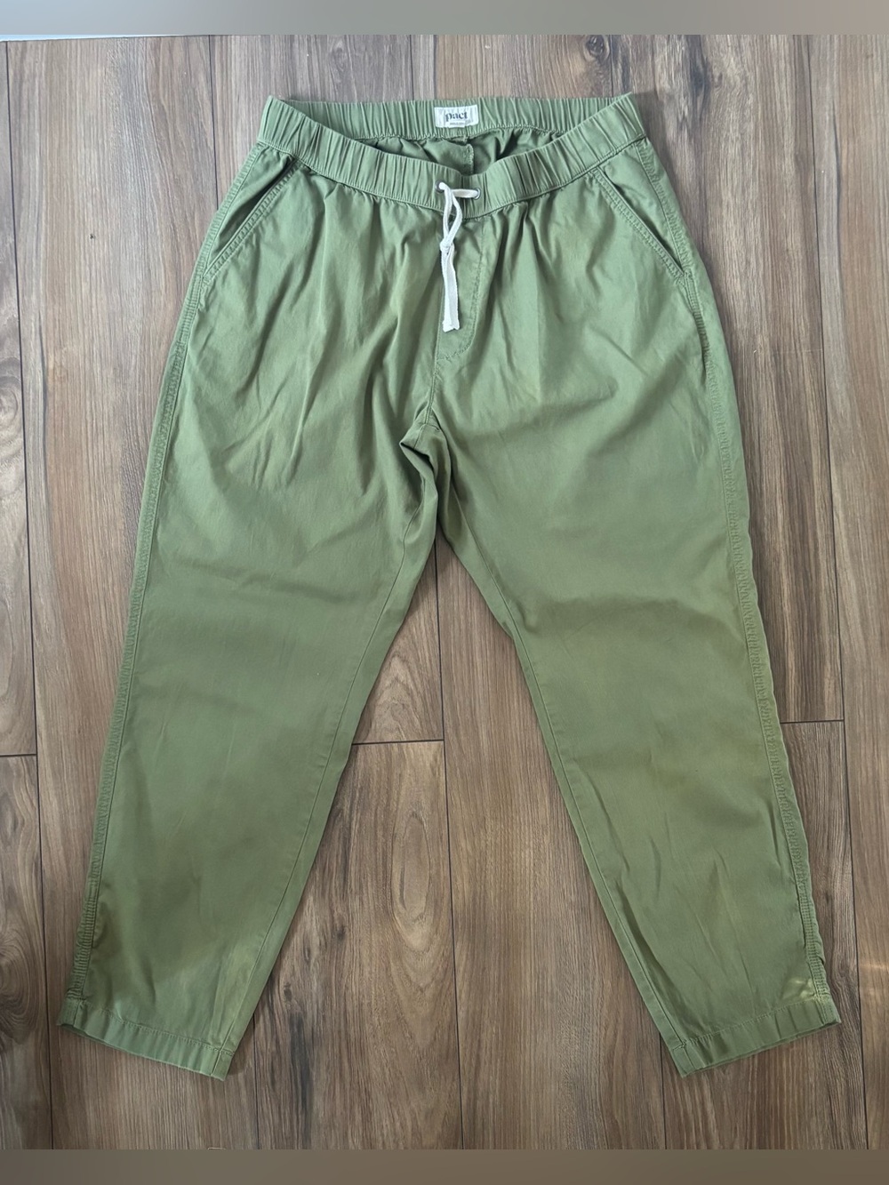 Pact Daily Twill Organic Cotton Green Pants
